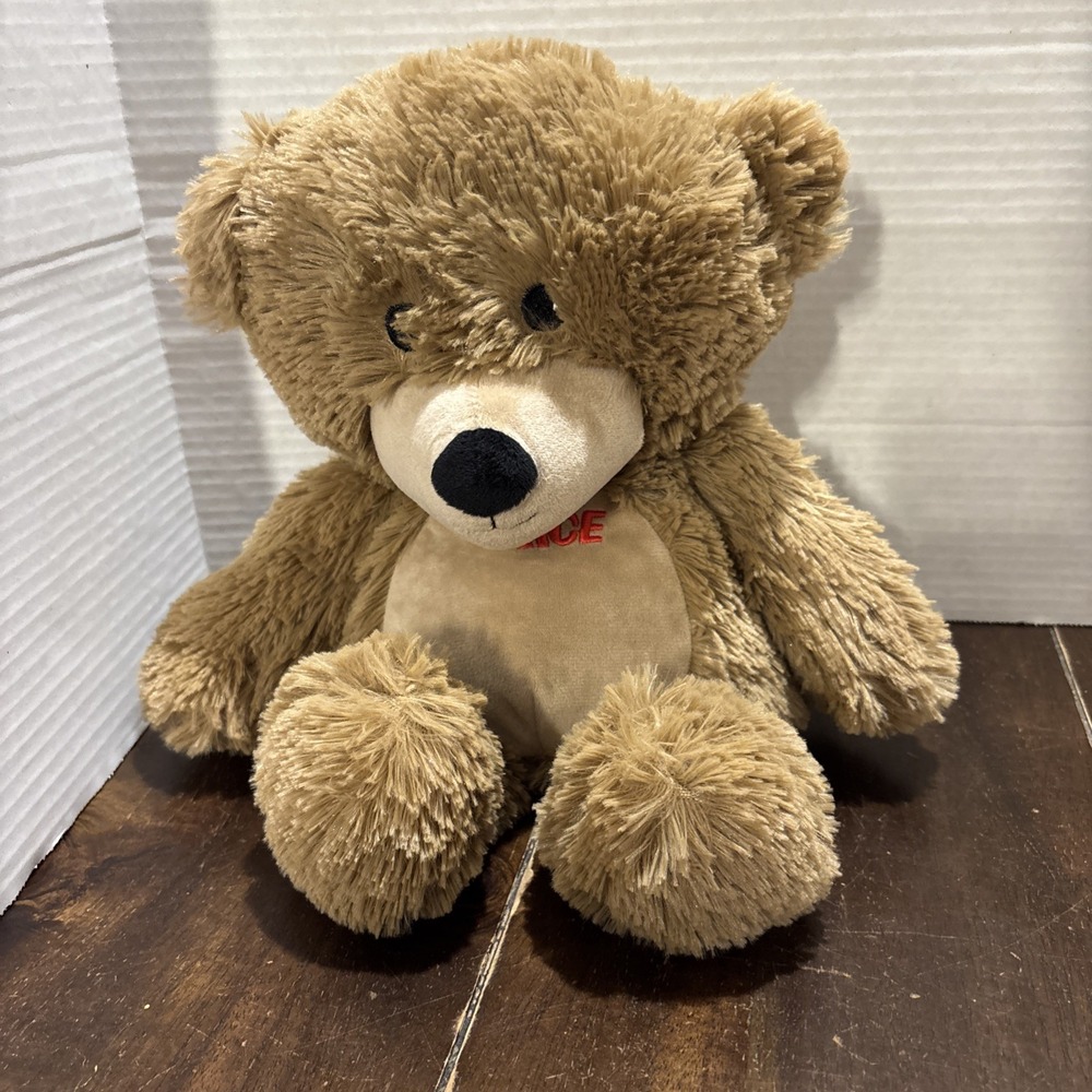 1Pc Warmies Cmnbear-Ace Cmn Stuffed Bear Brown Ace Hardware Teddy Lily Childrens